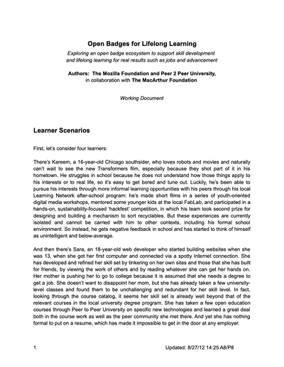 Open Badges for Lifelong Learning image